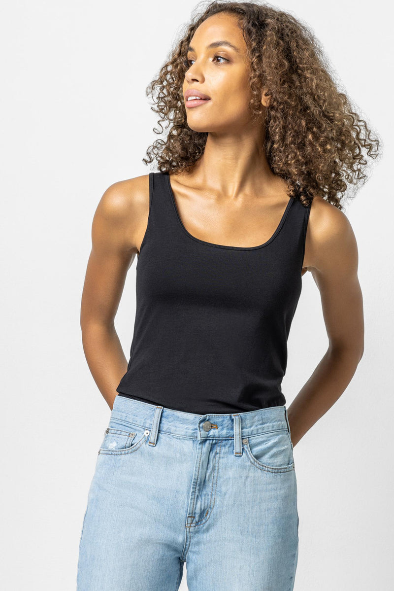 Layering Scoop Tank - Black