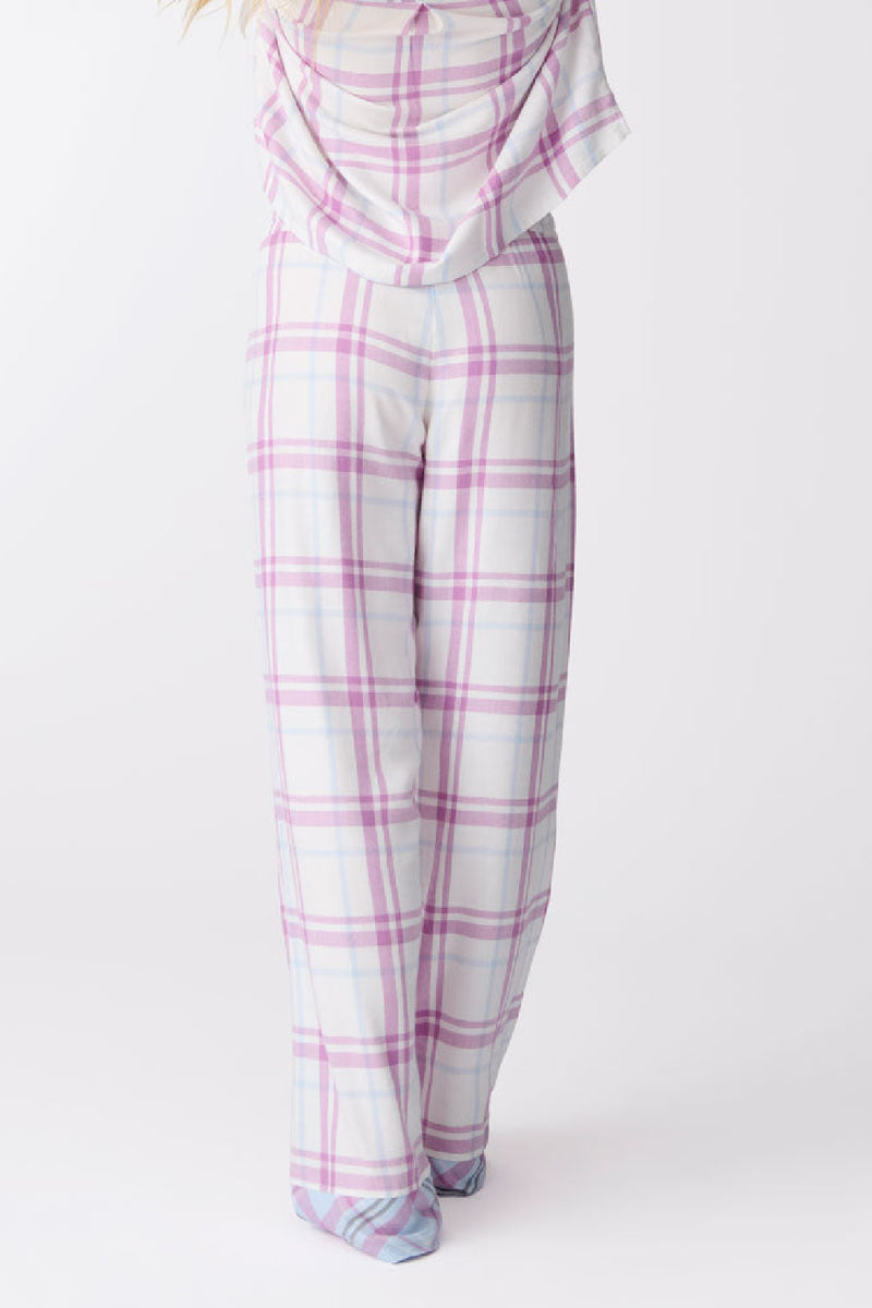 Seeing Stripes Plaid Pant - Ivory