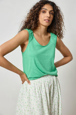 Shirred Strap Tank Top - Julep