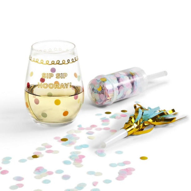 Sip Sip Hooray Stemless Glass