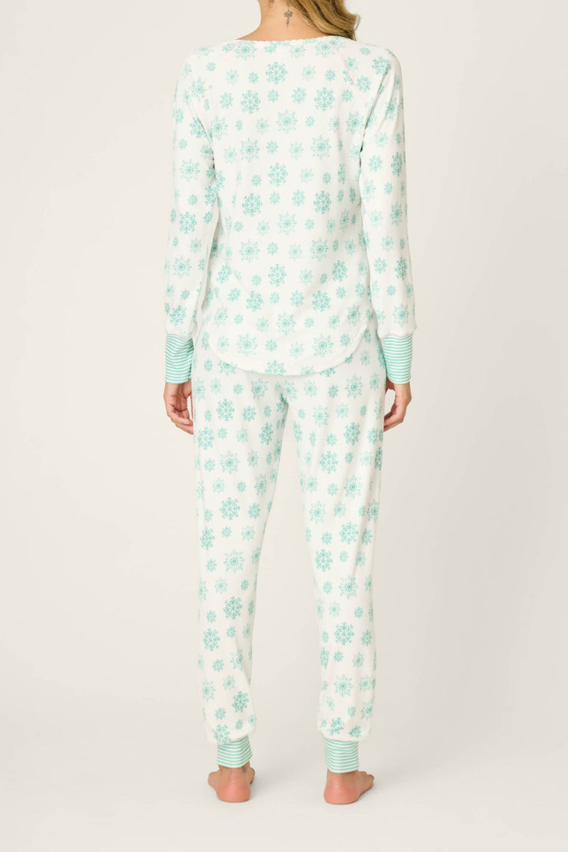 Snowflake Wishes Jammie Pant - Ivory