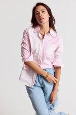 The Shirt Boyfriend Stripe with Pocket - Pink Stripe