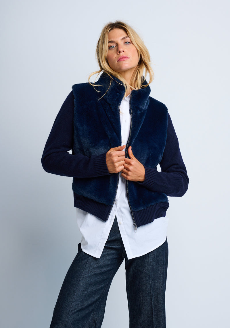 The Teddy Jacket - Navy