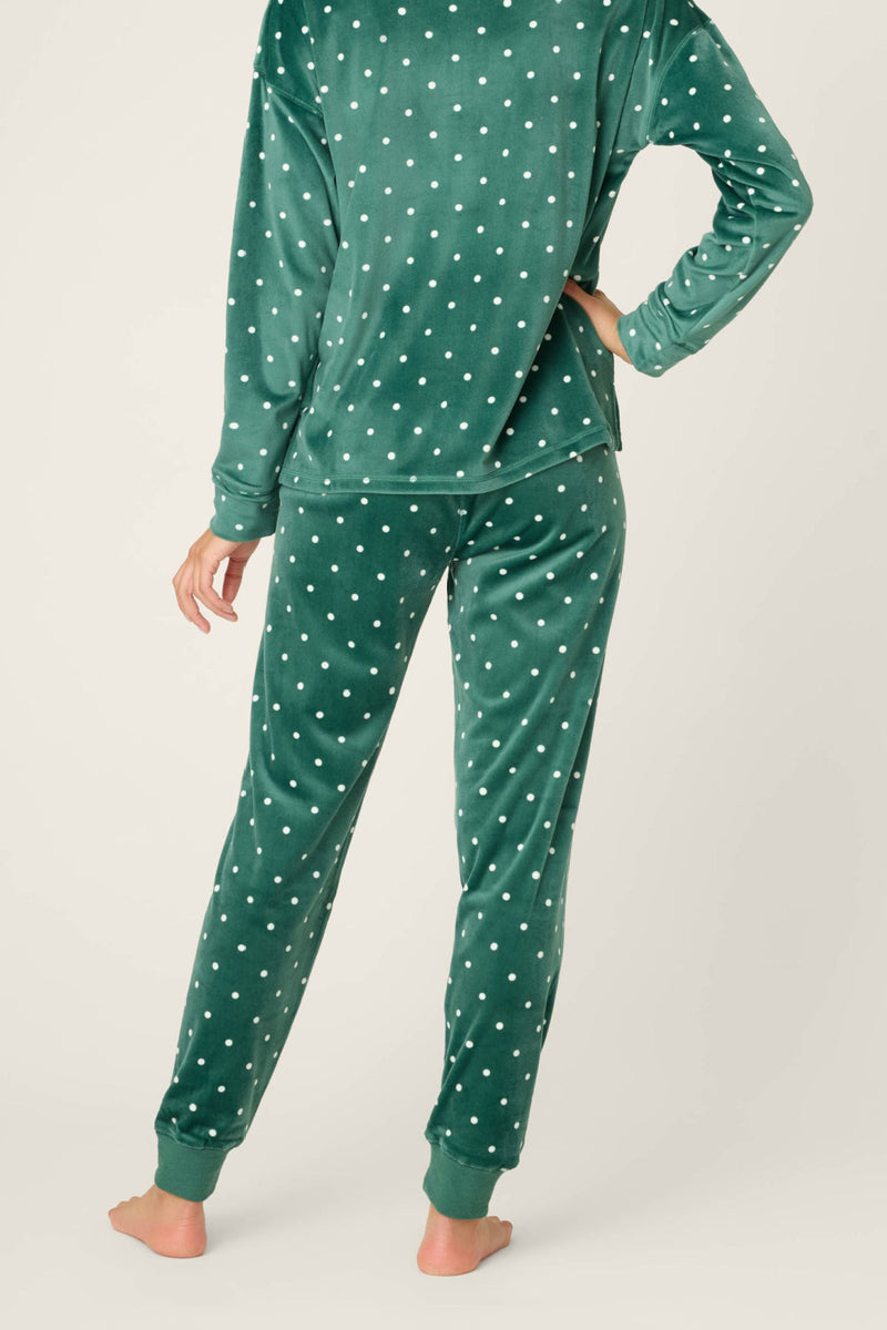 Let's Get Toasty Jammie Pant - Forest Dot