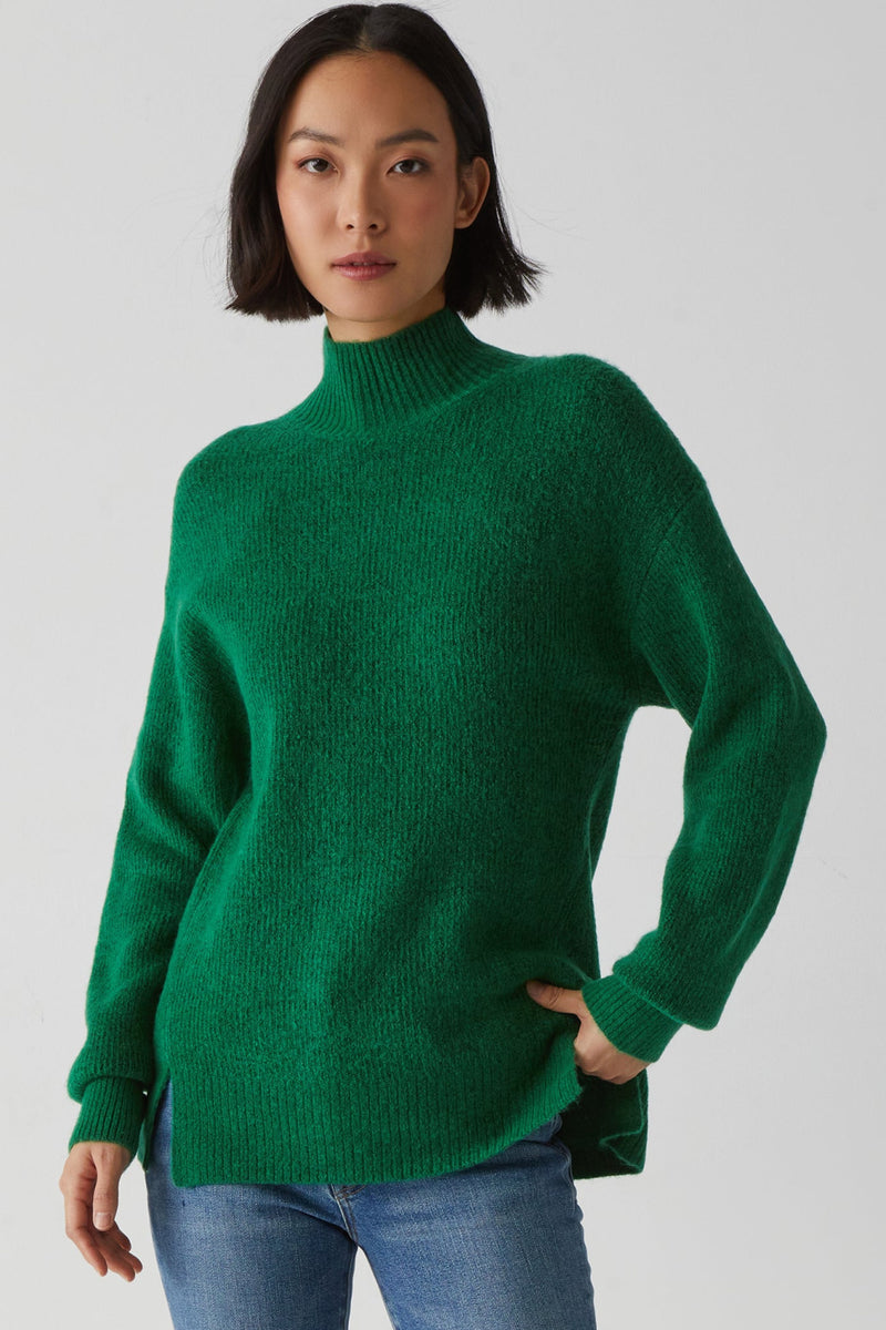 Zion Mock Neck Pullover - Beetle