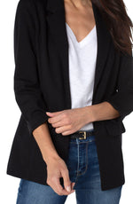 Boyfriend Blazer With Princess Dart - Black