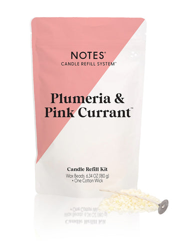 Notes Candle Refill - Plumeria & Pink Currant