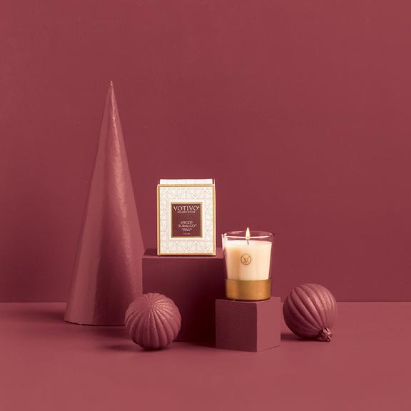Votivo Holiday Collection Votive Candle -Spiced Tobacco